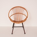 Fauteuil coquille enfant vintage