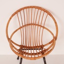 Fauteuil coquille enfant vintage