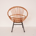 Fauteuil coquille enfant vintage