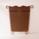 Miroir en métal doré vintage
