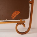 Miroir en métal doré vintage