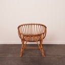 Fauteuil en rotin vintage