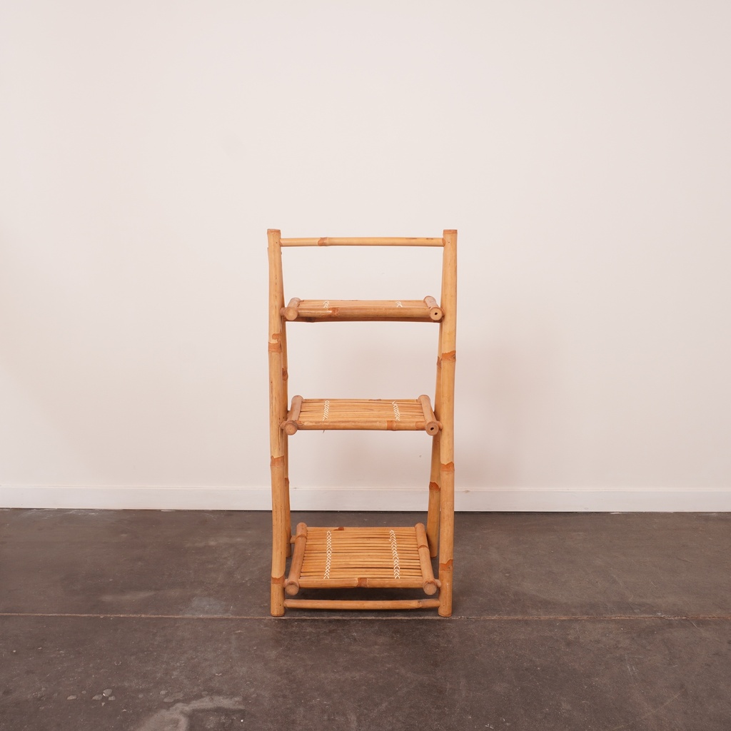 Etagère pliante bambou vintage