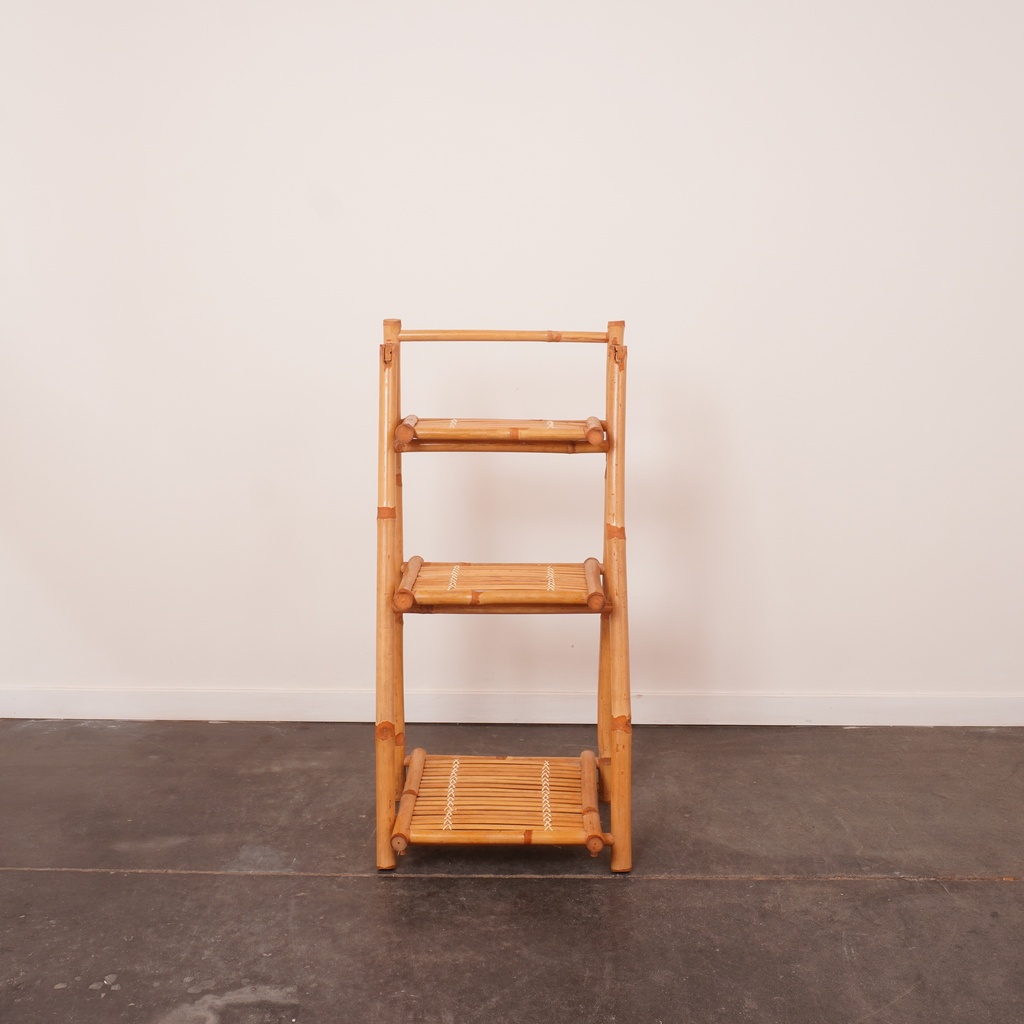 Etagère pliante bambou vintage