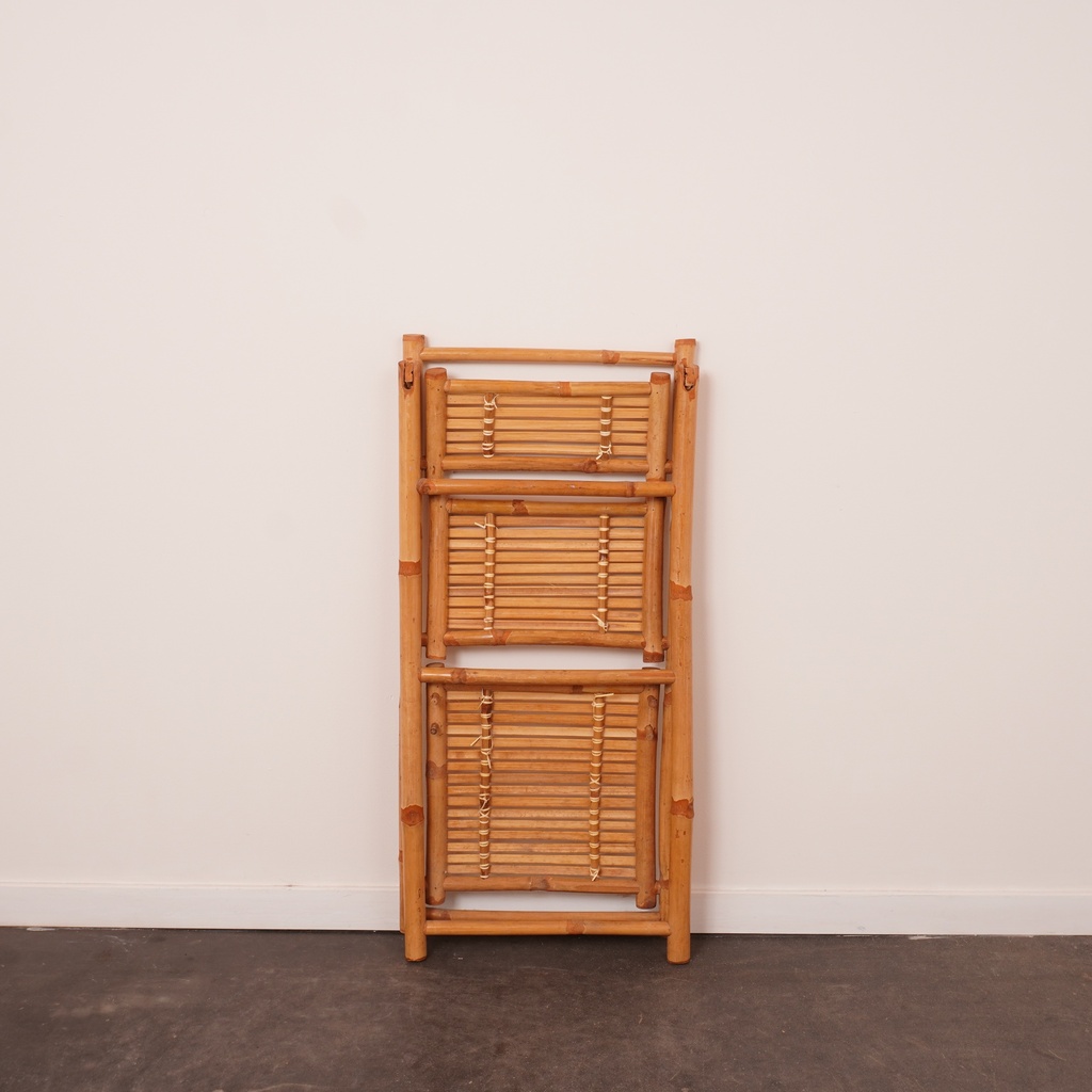 Etagère pliante bambou vintage