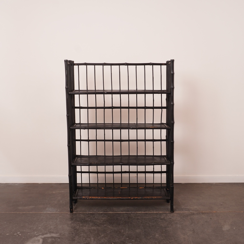Etagère pliante bambou vintage