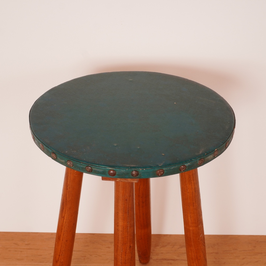 Tabouret en bois vintage