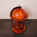 Bar globe à roulettes vintage