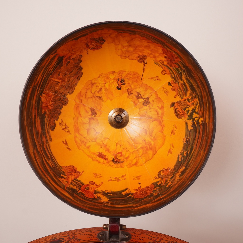 Bar globe à roulettes vintage