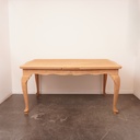 Table à allonges en bois aérogommé