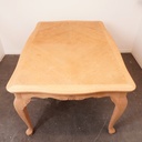 Table à allonges en bois aérogommé