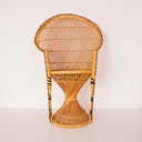 Fauteuil en rotin enfant vintage