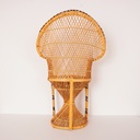 Fauteuil en rotin enfant vintage