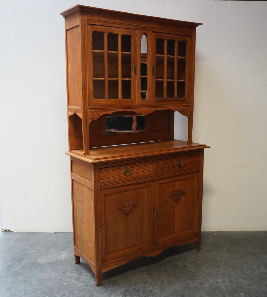 Meuble vaisselier en bois vintage