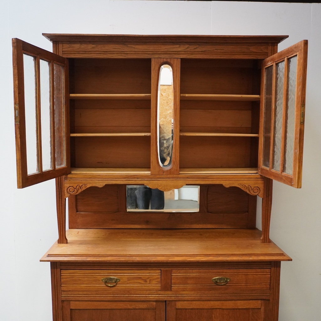 Meuble vaisselier en bois vintage