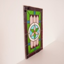 Vitrail de fenêtre en verre coloré