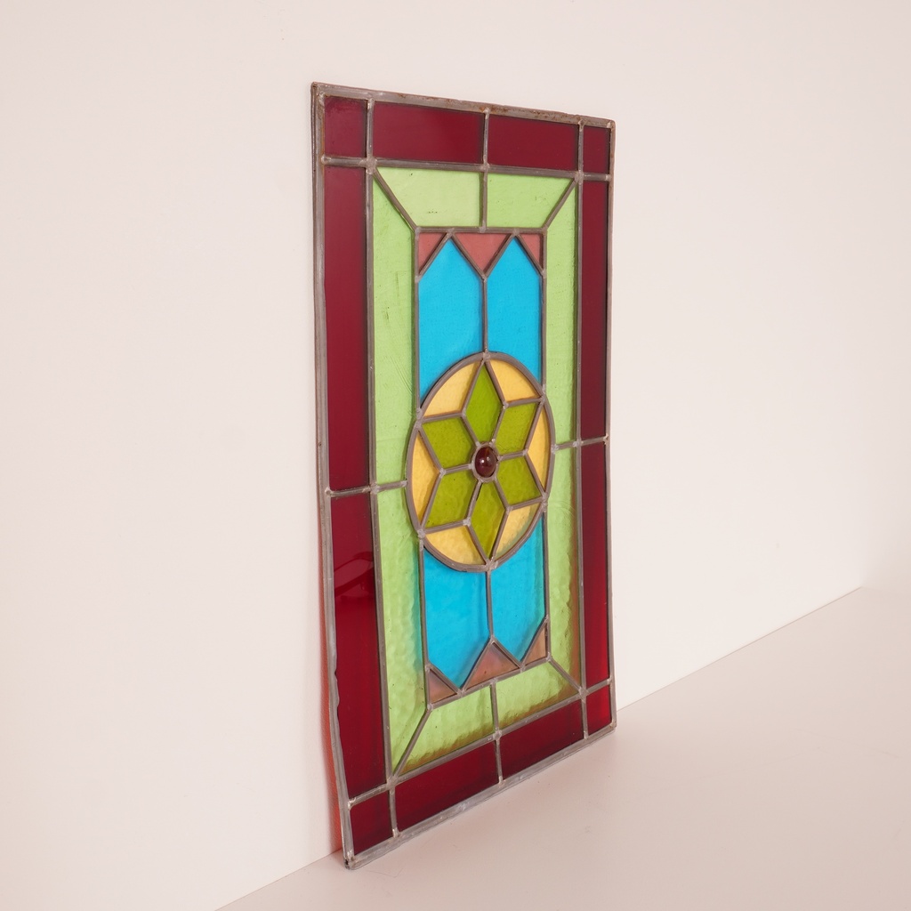 Vitrail de fenêtre verre coloré