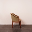 Fauteuil en velours vintage