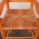 Chaise haute enfant en bois
