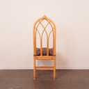 Salon en bambou/verre vintage