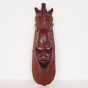 Masque africain bois sculpté