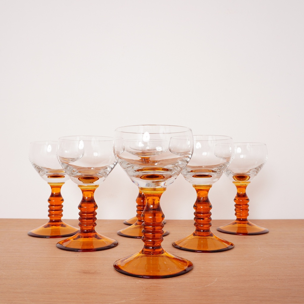 Set de 7 verres vintages