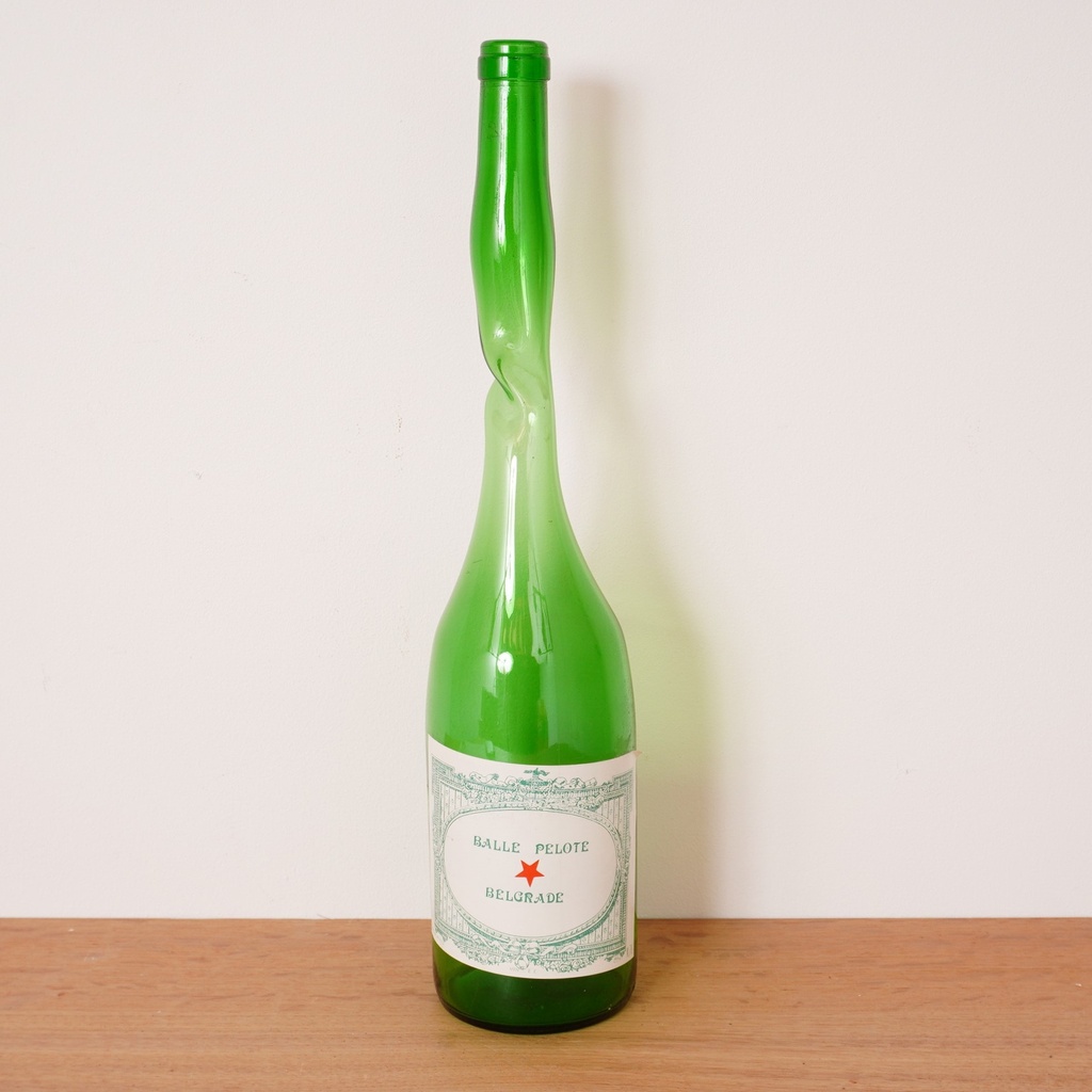 Bouteille en verre coloré