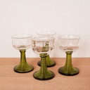 4 verres à vin blanc vintage