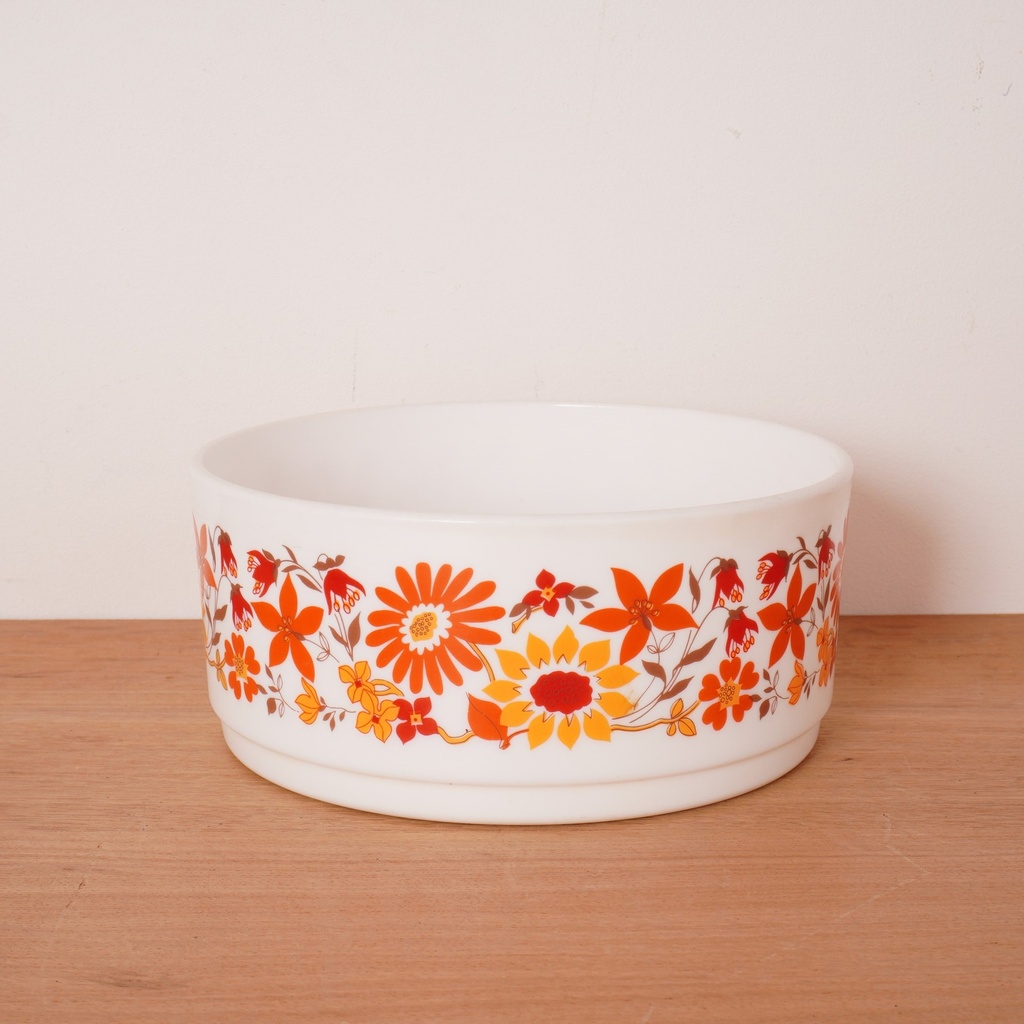 Plat Arcopal fleurs 70'
