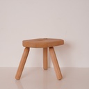 Tabouret tripode bois aérogommé