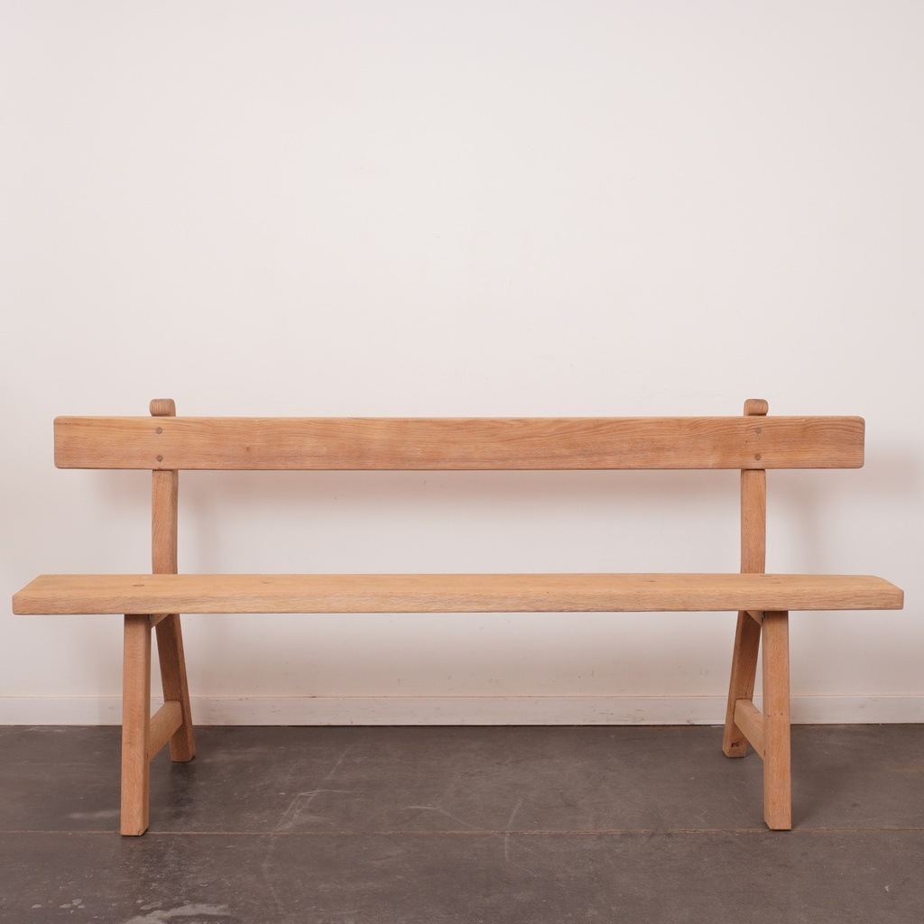 Banc en bois aérogommé