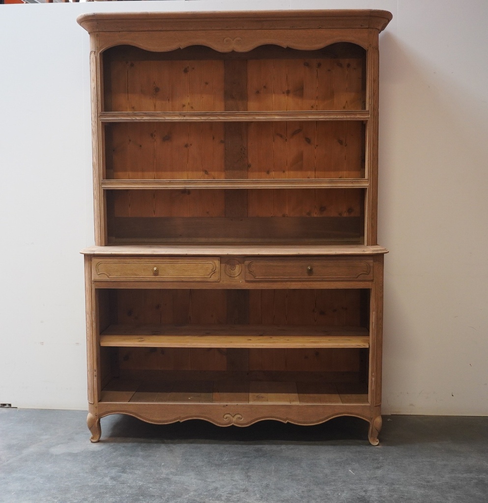 Meuble vaisselier bois aérogommé