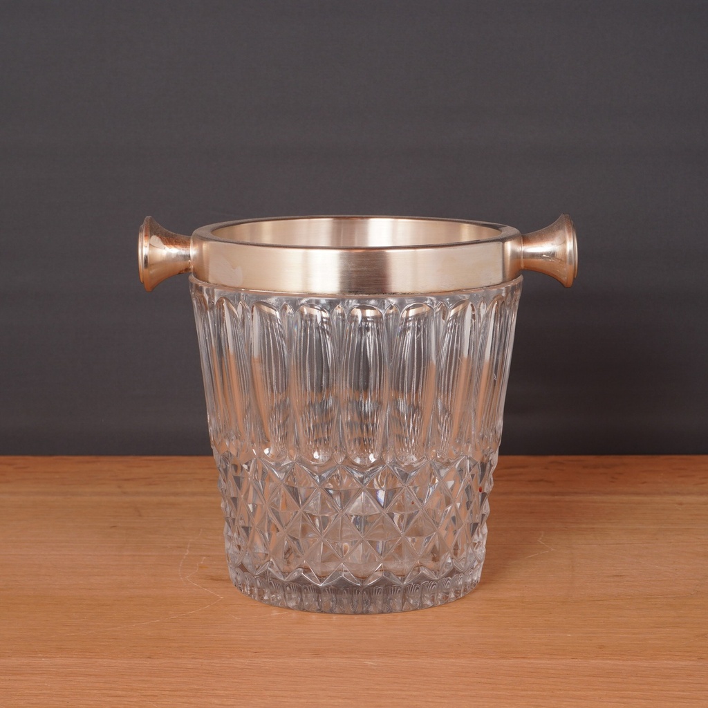 Seau à glace en cristal vintage