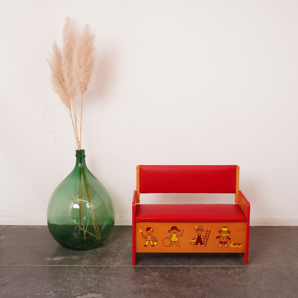 Banc coffre enfant vintage