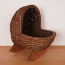 Landau poupée rotin vintage