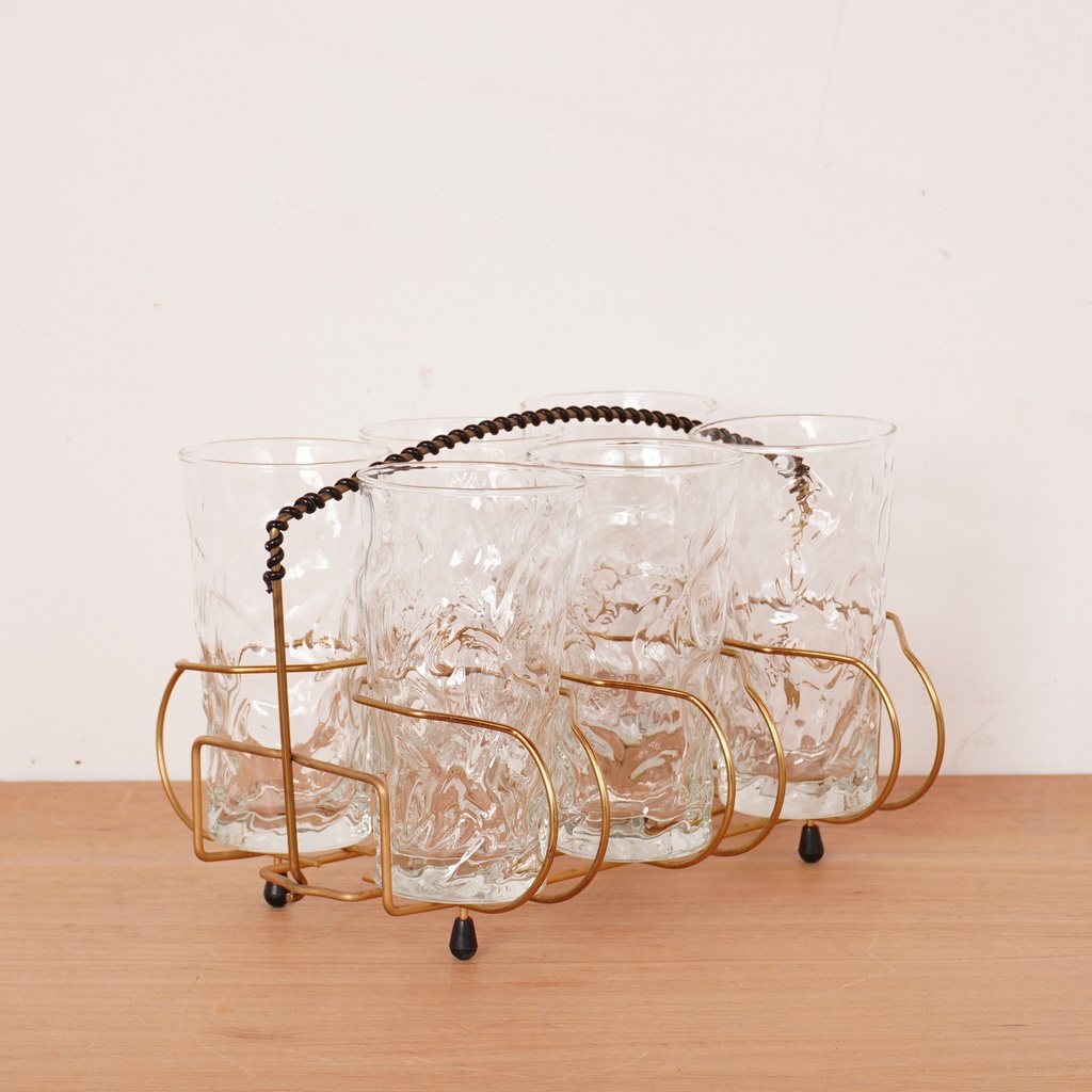 Série de 6 verres vintages