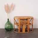 Ensemble en bambou vintage