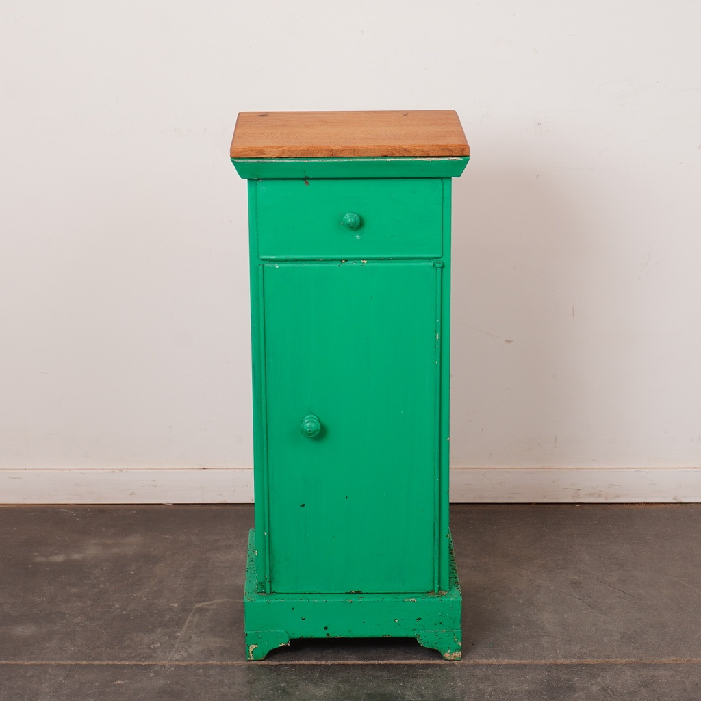 Meuble d'appoint métal/bois vintage