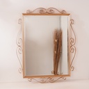 Miroir doré Hollywood Regency