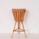 Porte plante bambou vintage