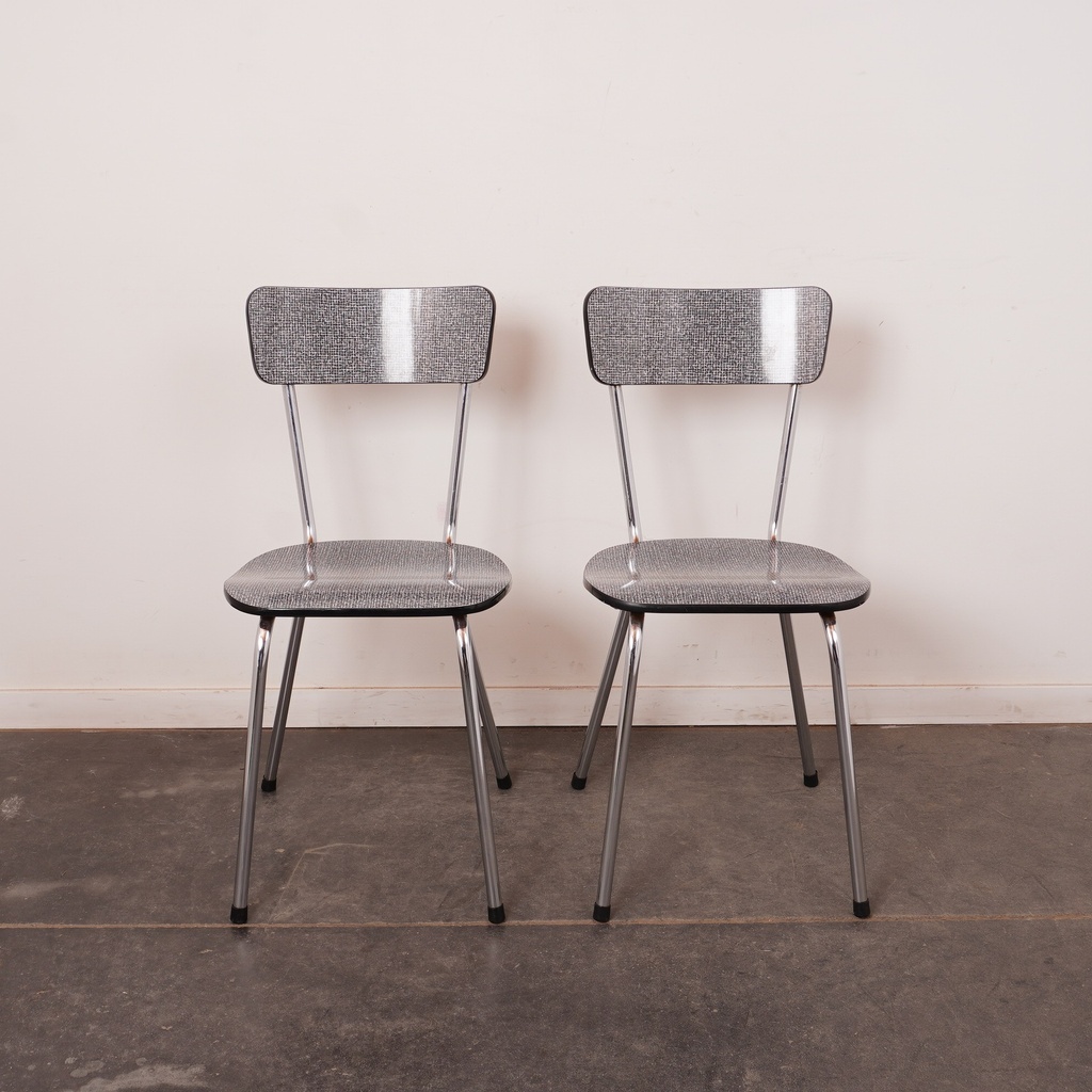 Paire de chaises formica vintage