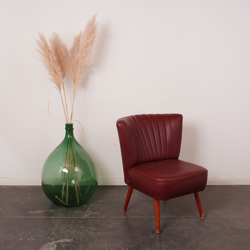 Fauteuil cocktail simili vintage