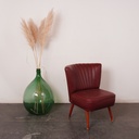 Fauteuil cocktail simili vintage