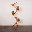 Porte plantes en bambou vintage