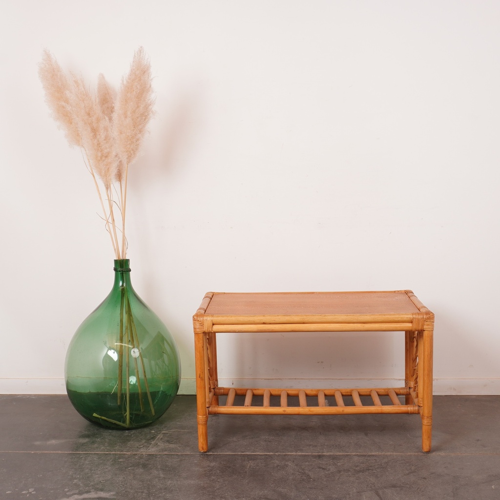Table basse bambou vintage