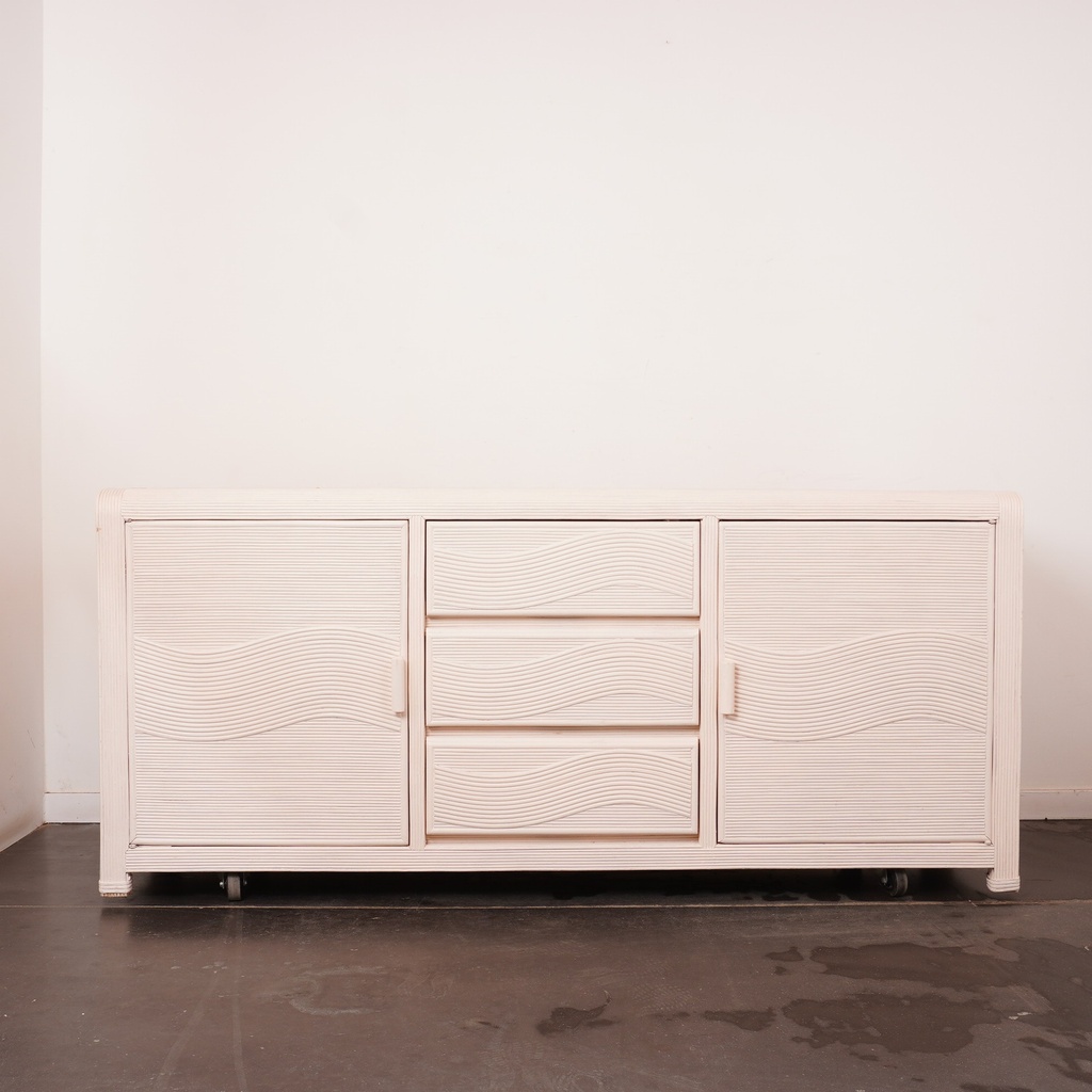 Meuble buffet rotin "Split Reed"