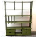 Meuble étagère bois peint