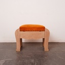 Tabouret bois aérogommé