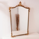 Miroir en métal doré vintage