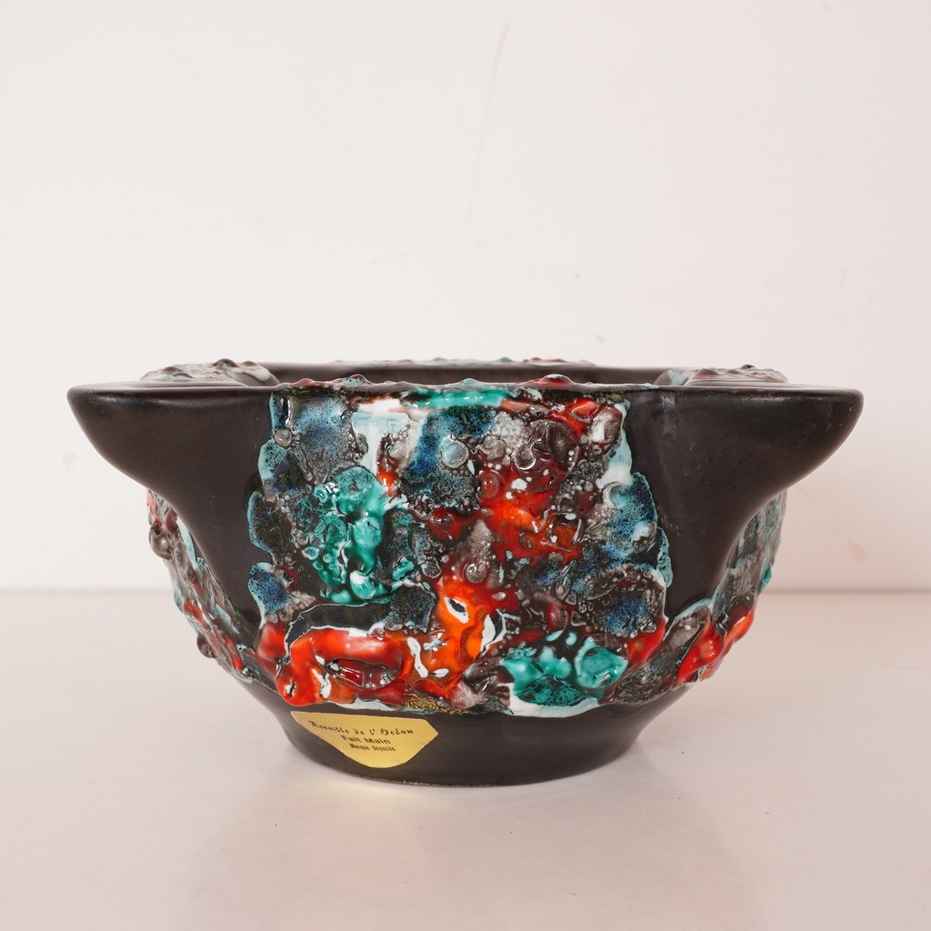 Cendrier "Rocaille de l'Océan" vintage